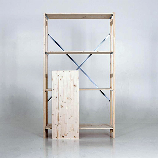 houten legbordstelling