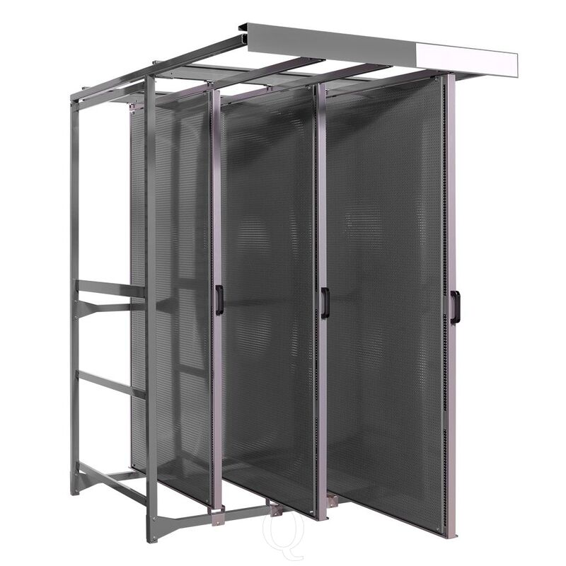 Toolpanel stand met 3 frames inclusief panelen met ronde gaten