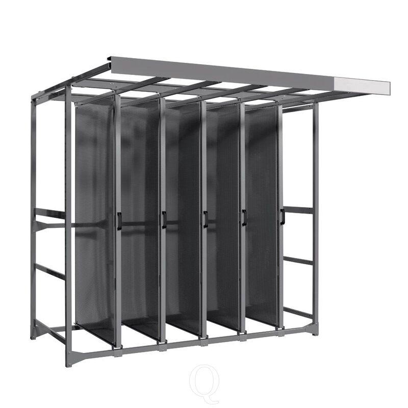 Toolpanel stand met 5 panelen met ronde gaten