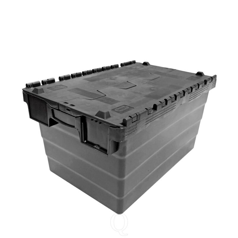 Distributiebak, transportbak 600x400x320 zwart