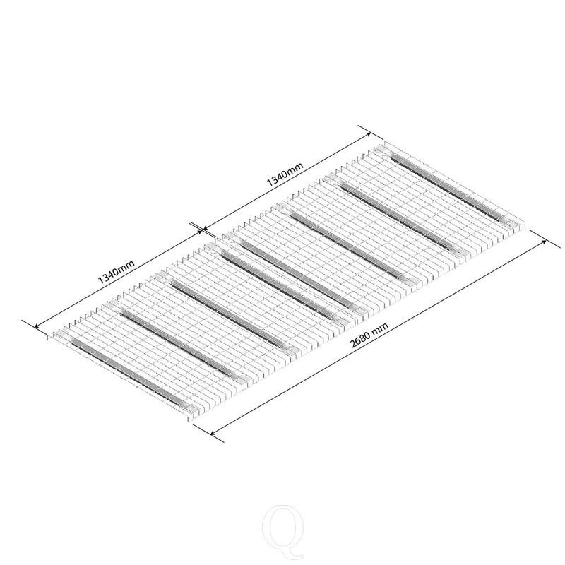 Draadroosterlegbord AR niveau 2x 1340x1100mm