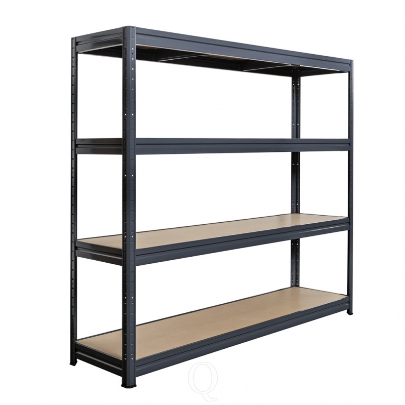 Grootvakstelling Pro 4 niveaus 500 kg zwart 1770x2000x450 mm hxbxd