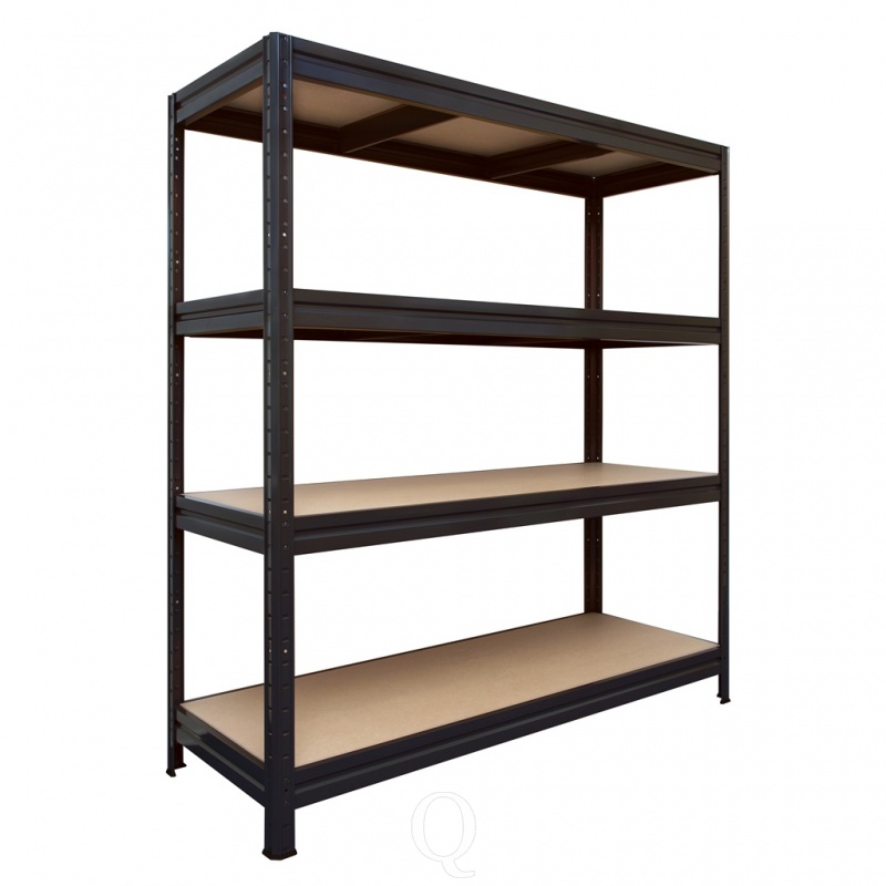 Grootvakstelling Pro 4 niveaus 600 kg zwart 1770x1600x600 mm hxbxd