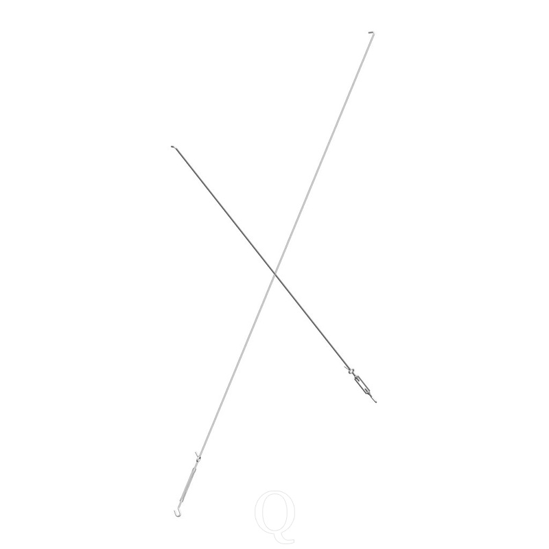 Kruisschoorset lichte draagarmstelling T2 hoh 1000 mm