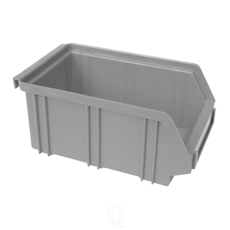 Kunststof stapelbak, Plastic magazijnbak A2 170x105x75 grijs
