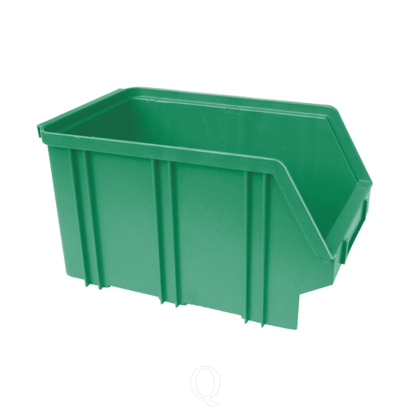 Kunststof stapelbak, Plastic magazijnbak A3 240x150x135 groen