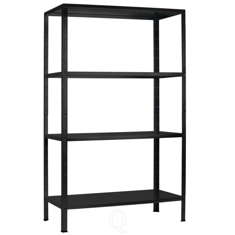 Legbordstelling Basic 1800x1200x400 mm 4 niveaus zwart 65 kg