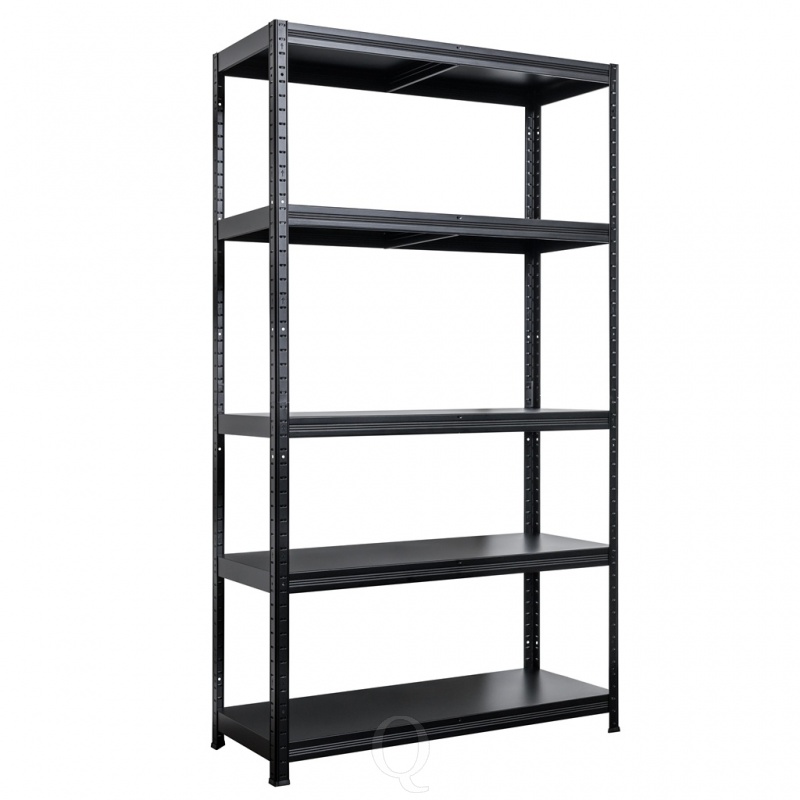 Legbordstelling Pro 5 niveaus 100 kg zwart 1800x1000x600 mm hxbxd