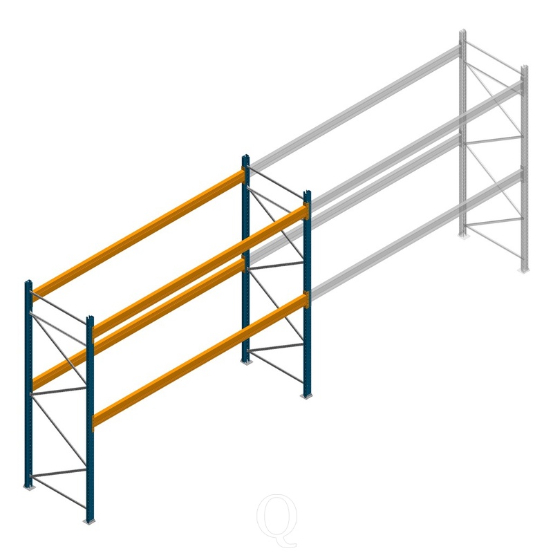 Palletstelling Apersa 3000x3600x1100 2 niveaus beginsectie