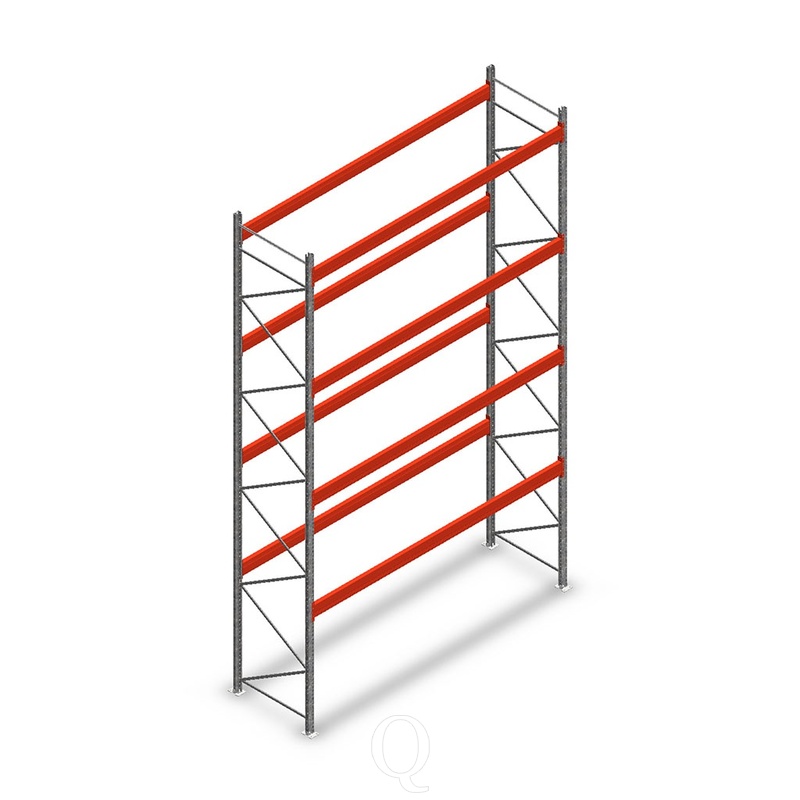Palletstelling AR T2 6000x3300x1100 4 niveaus beginsectie