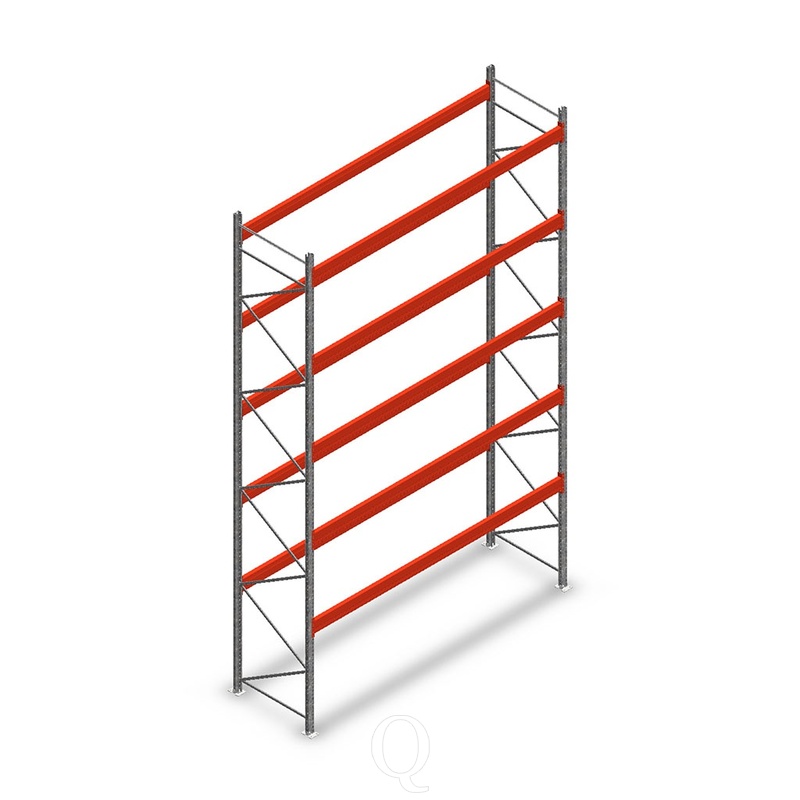 Palletstelling AR T2 L2 6000x3600x1100 5 niveaus beginsectie