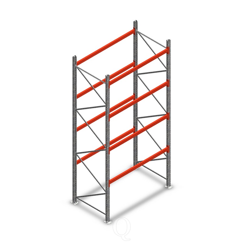 Palletstelling AR T2 M10 4500x1850x1100 4 niveaus beginsectie