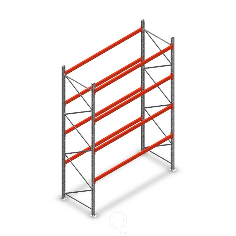 Palletstelling AR T2 M10 4500x2700x1100 4 niveaus beginsectie