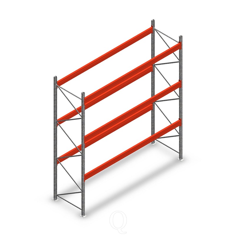 Palletstelling AR T2 M10 4500x3600x1100 3 niveaus beginsectie
