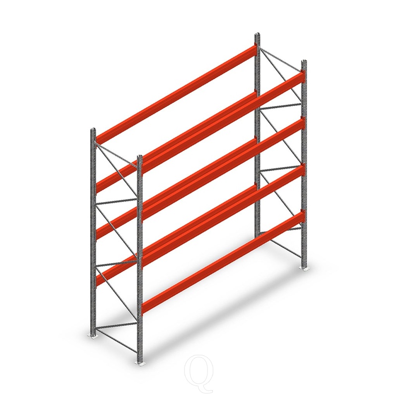 Palletstelling AR T2 M10 4500x3600x1100 4 niveaus beginsectie