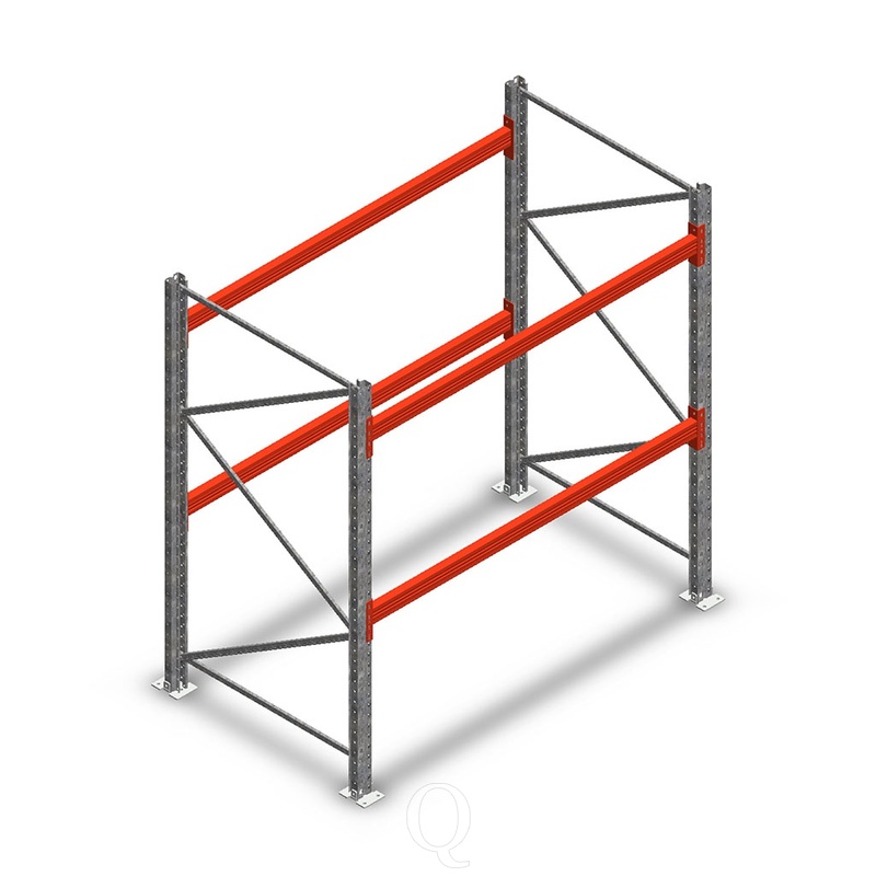 Palletstelling AR T2 XS2 2500x1850x1100 mm 2 niveaus beginsectie