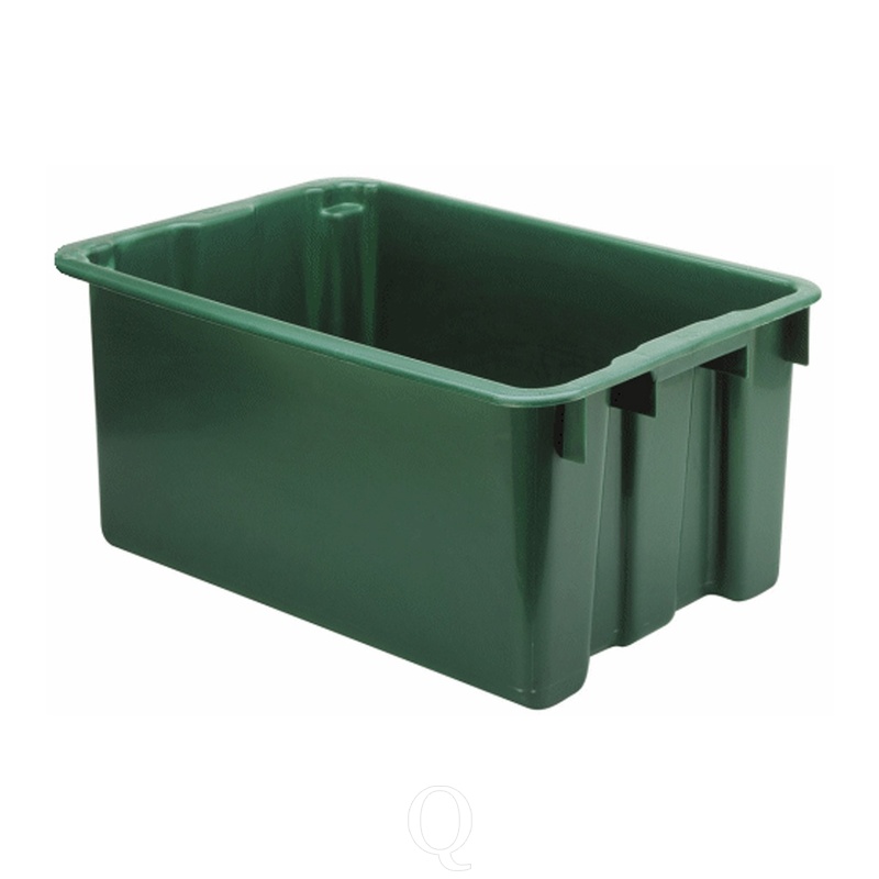 Stapelbare, nestbare euronorm bak LB 650x450x280 groen
