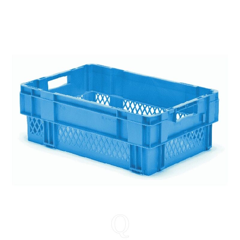 Stapelbare, nestbare transportkrat DTK1 600x400x210 blauw