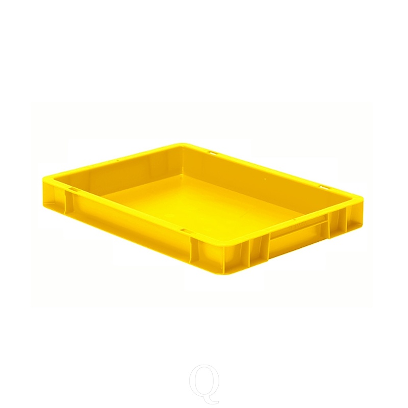 Transportkrat Euronorm plastic bak, krat TK0 400x300x50 geel