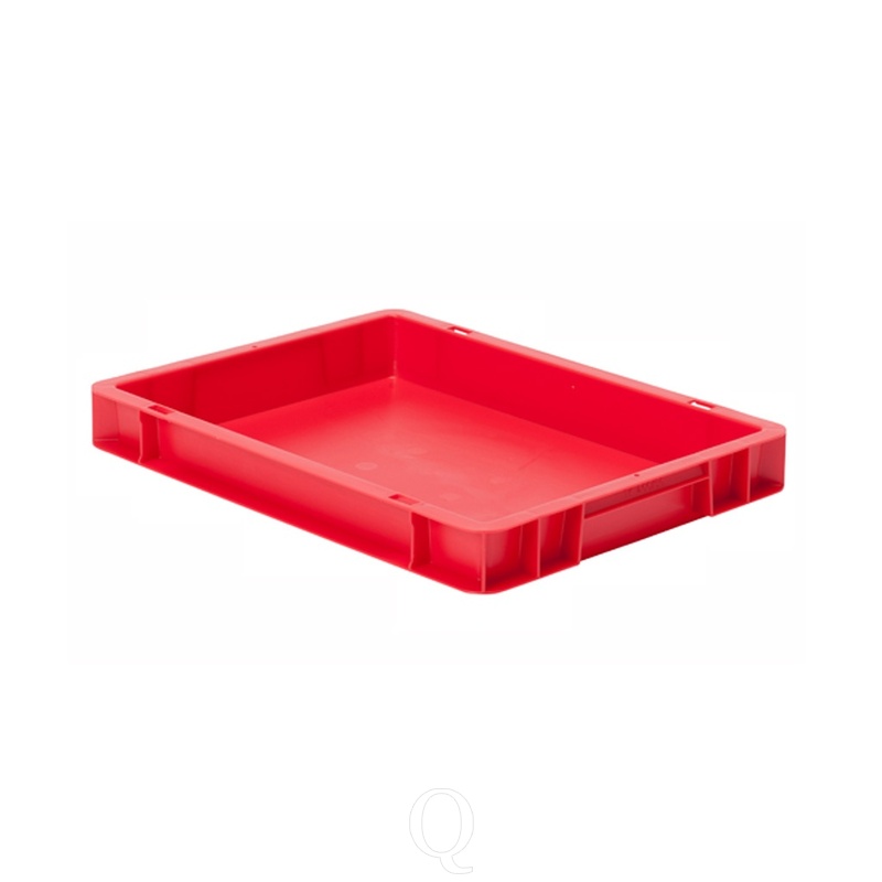 Transportkrat Euronorm plastic bak, krat TK0 400x300x50 rood