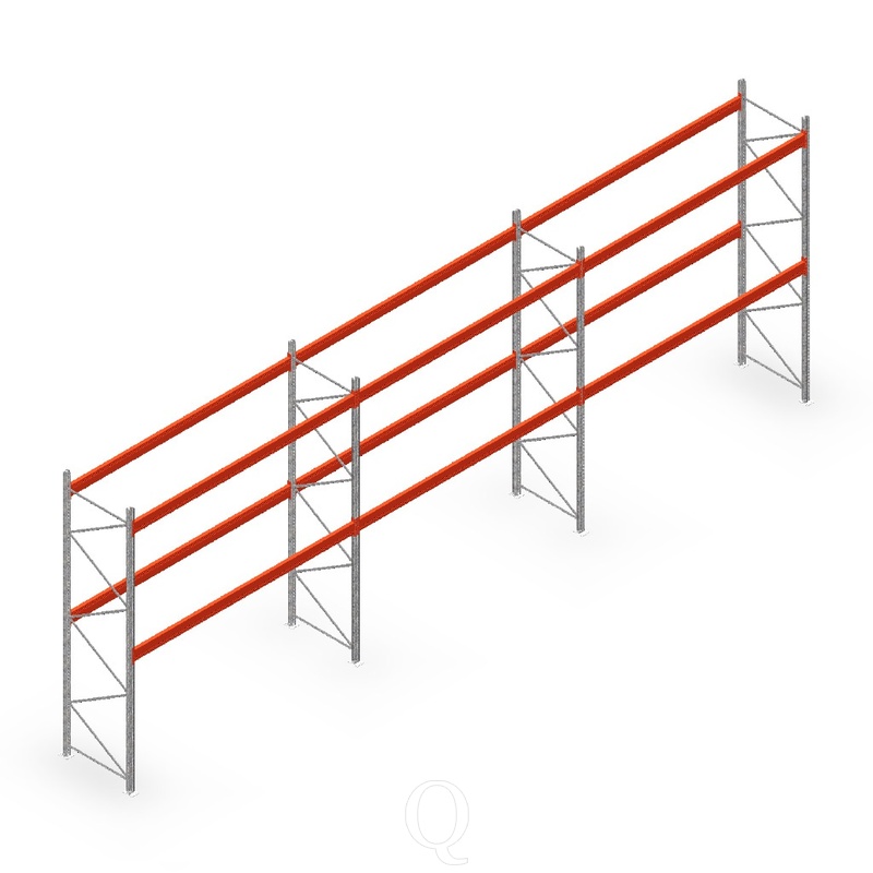 Voordeelrij palletstelling AR T2 3500x11120x1100 MN16051/3600 - 2 niveaus
