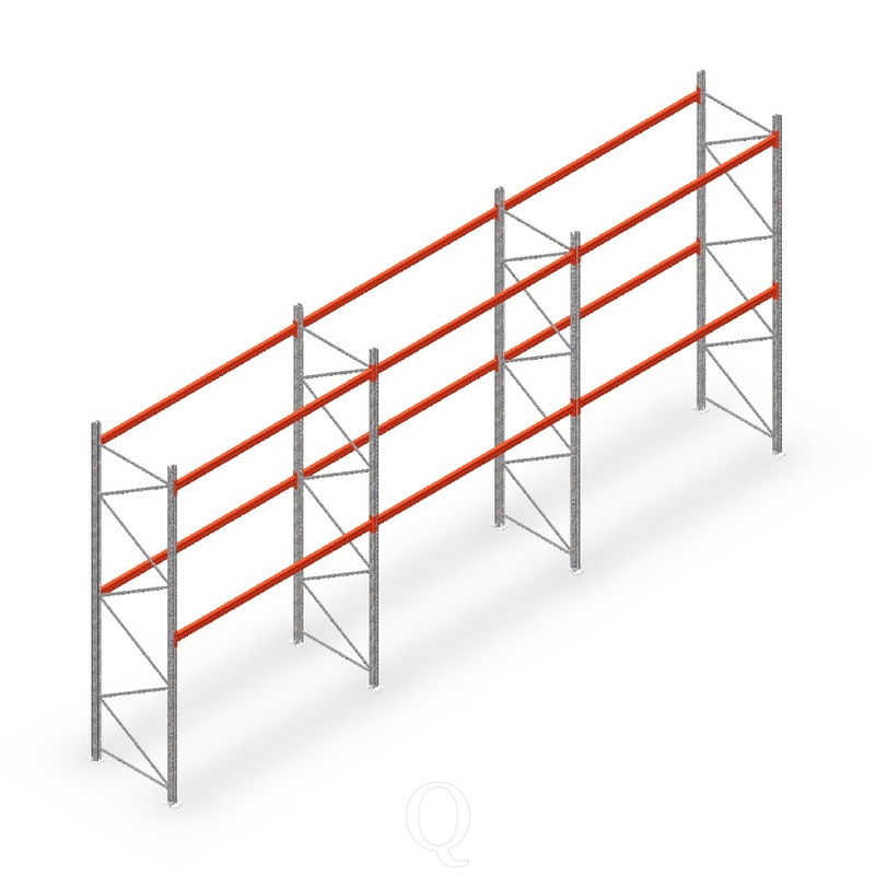 Voordeelrij palletstelling AR T2 4500x8420x1100 3 niveaus