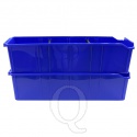 Magazijnbak PSB 4 blauw 415x100x110mm (lxbxh) kunststof