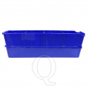 Magazijnbak PSB 7 blauw 615x100x110mm (lxbxh) kunststof