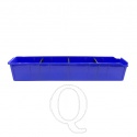 Magazijnbak PSB 7 blauw 615x100x110mm (lxbxh) kunststof