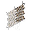 Bakkenstelling HD met 3 niveaus bakken 2000x1300x400mm (hxbxd) aanbouwsectie