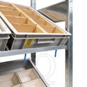Bakkenstelling HD met 3 niveaus bakken 2000x1300x400mm (hxbxd) aanbouwsectie