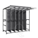 Toolpanel stand met 5 panelen met ronde gaten