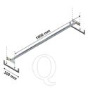 Confectiestang niveau Medium Duty 1000x300 mm (bxd)