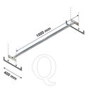 Confectiestang niveau Medium Duty 1000x400 mm (bxd)