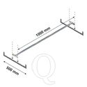 Confectiestang niveau Medium Duty 1000x500 mm (bxd)