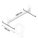 Confectiestang niveau Medium Duty 1000x700 mm (bxd)