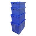 Distributiebak, transportbak 600x400x320 blauw