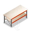 Dubbellaags Werkbank, Werktafel zonder voorgemonteerde frames