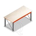 Enkellaags Werkbank, Werktafel met voorgemonteerde frames