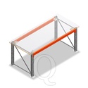 Enkellaags werkbank, werktafel zonder voorgemonteerde frames 1850x1000x940