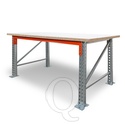 Enkellaags werkbank, werktafel zonder voorgemonteerde frames 1850x1000x940