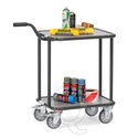 Greeproller 250 kg 600x450 met 2 houten platforms antraciet