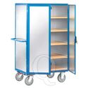 Kastwagen 750 kg 1000x680 met 5 etages, aluminium plaat en spanjoletsluiting