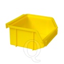 Kunststof stapelbak, Plastic magazijnbak A1 100x100x50 geel