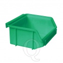 Kunststof stapelbak, Plastic magazijnbak A1 100x100x50 groen