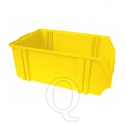 Kunststof stapelbak, Plastic magazijnbak A5 500x300x180 geel