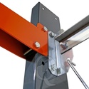 Lichte draagarmstelling enkelzijdig 2000x1250x500 4 niveaus aanbouwsectie