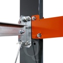 Lichte draagarmstelling enkelzijdig 2000x1250x600 2 niveaus aanbouwsectie