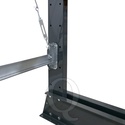 Lichte draagarmstelling enkelzijdig 2500x1500x500 5 niveaus aanbouwsectie