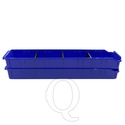 Magazijnbak PSB 5 blauw 515x100x60mm (lxbxh) kunststof